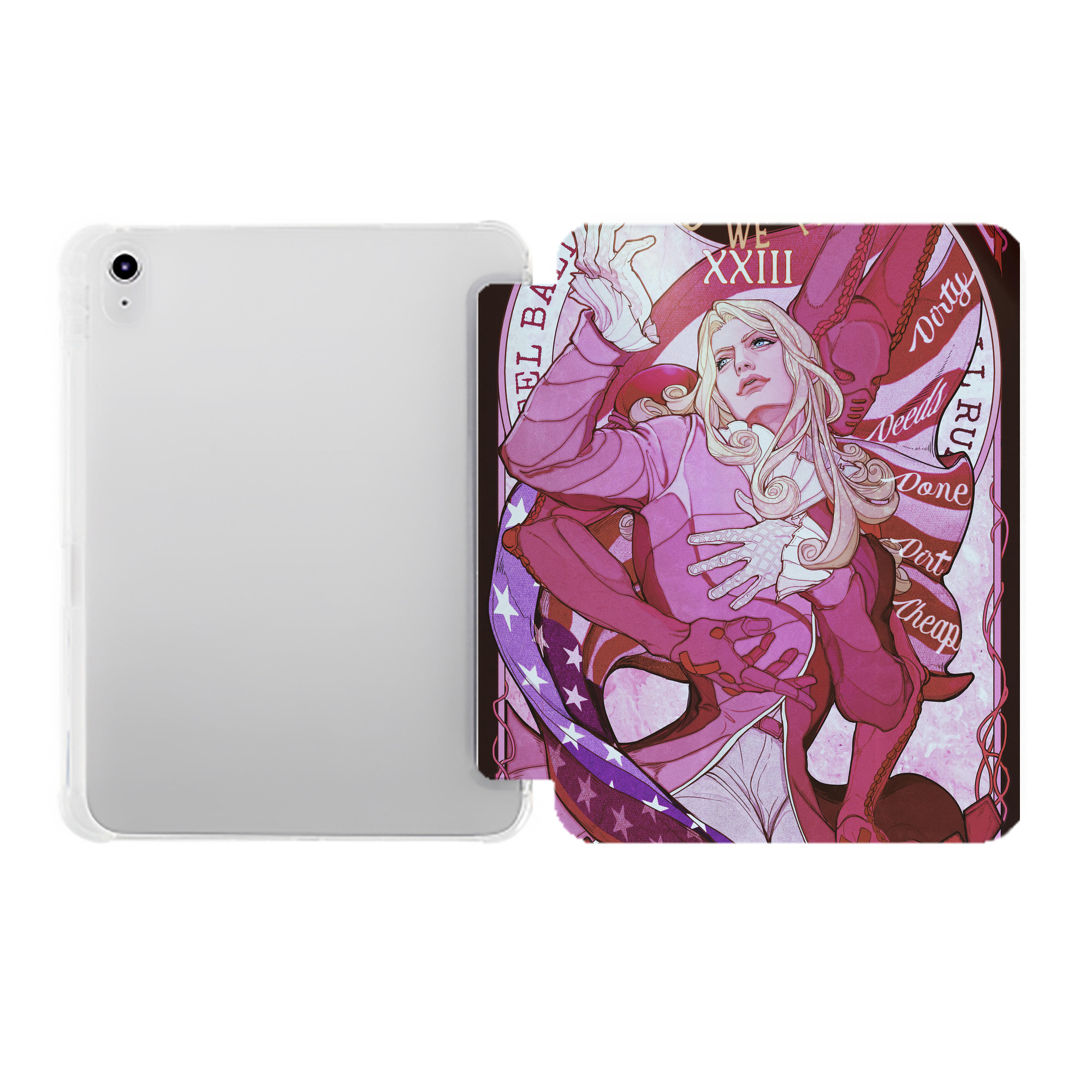 （画像用） ジョジョの奇妙な冒険 JoJo's Bizarre Adventure IPad ケース ペン収納付き 三つ折りスタンド PUレザー×シリコン 対応機種9.5/10.5/10.9インチ